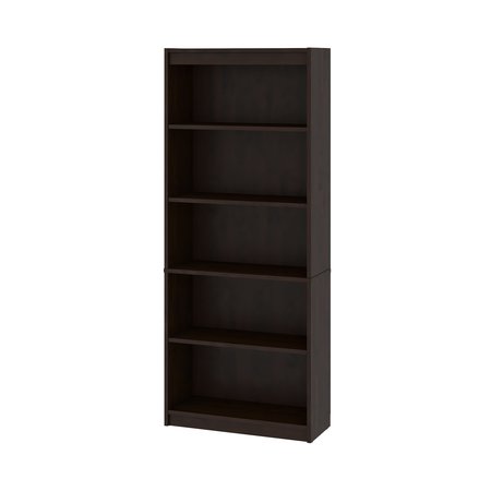 BESTAR Universel 30W Standard Bookcase, Dark Chocolate 65715-000079